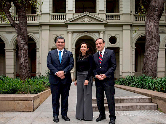 Rectores rectores David Garza, Raquel Bernal e Ignacio Sánchez.