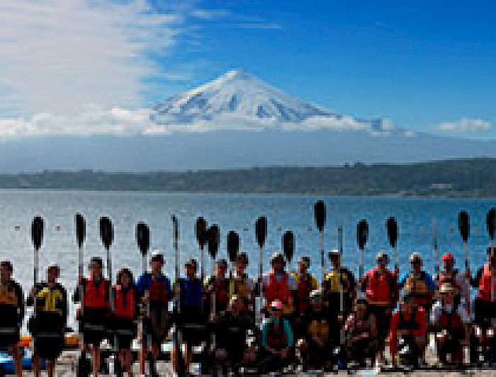 imagen correspondiente a la noticia: "Se realiza un curso de kayak, campamento y naturaleza en Campus Villarrica"