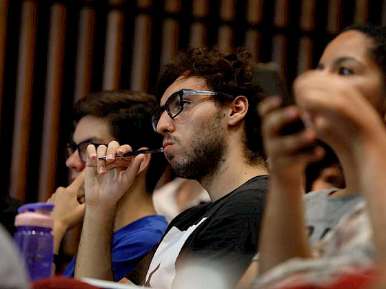 Alumnos durante el curso de liderazgo en la gestión pública