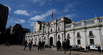 Fachada del Palacio de la Moneda.