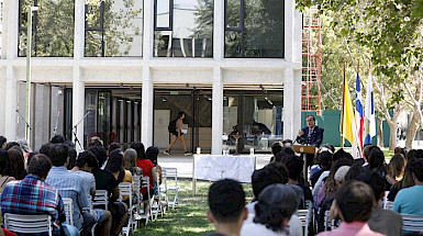 Imagen de ceremonia de bienvenida a novatos