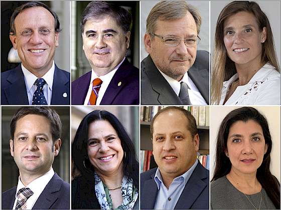 Collage de fotos de nuevas autoridades UC