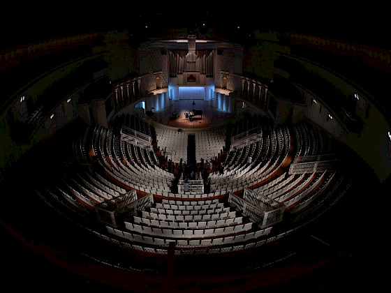 Vista de escenario desde la altura