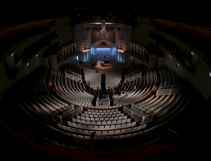 Vista de escenario desde la altura