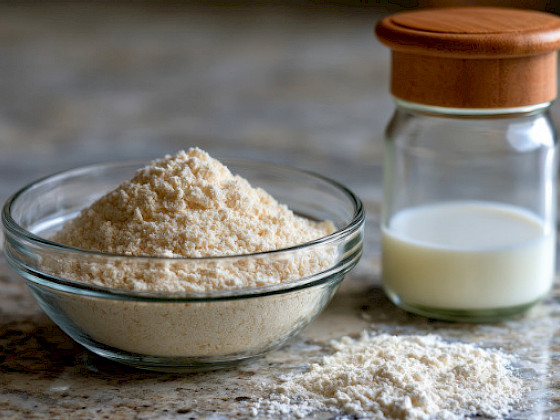 Harina de trigo y leche