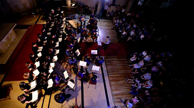 Músicos en el concierto de Semana Santa.