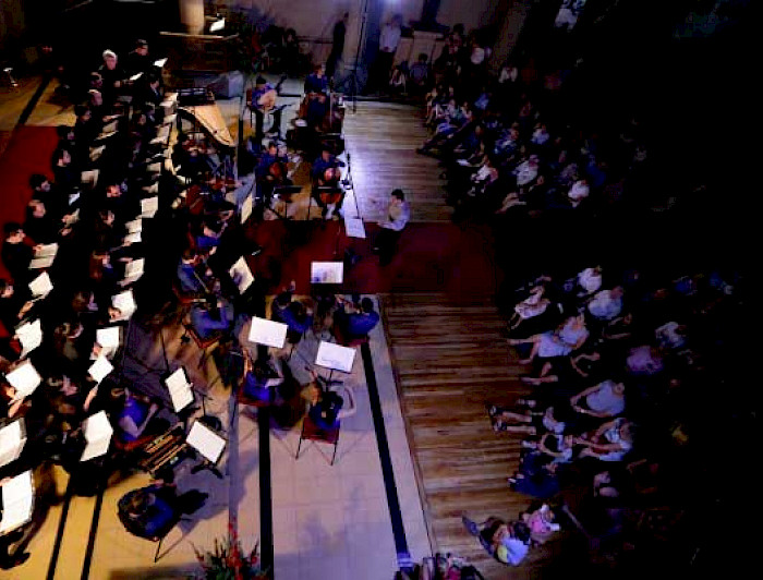 Músicos en el concierto de Semana Santa.