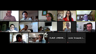 Pantallazo de reunión virtual