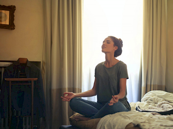 Persona ejercitándose