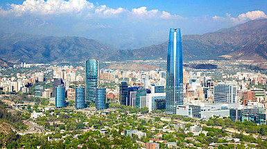 Foto de Santiago desde la altura