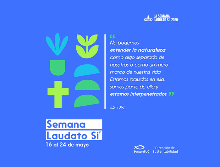 Imagen de una gráfica de la Semana Laudato Si