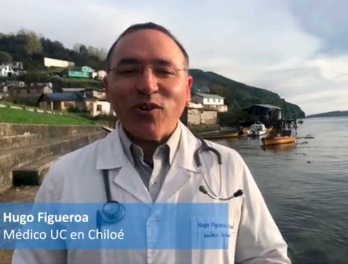 imagen correspondiente a la noticia: "El médico UC que frena el avance del covid-19 en Chiloé"