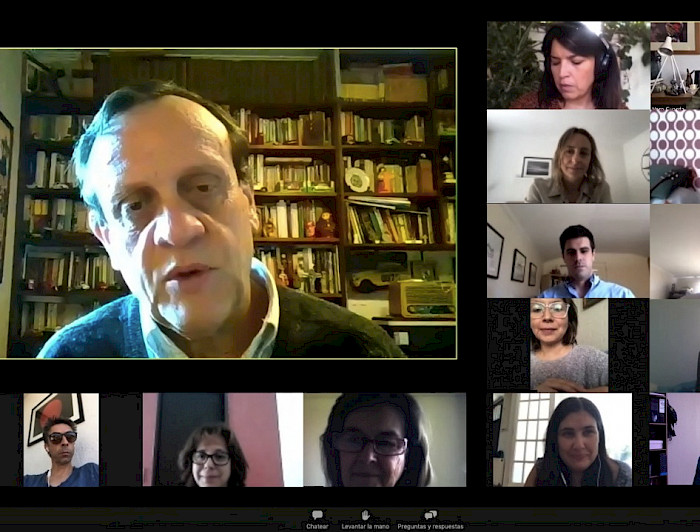 imagen correspondiente a la noticia: "Rector Sánchez se reunió virtualmente con más de 800 funcionarios y administrativos"
