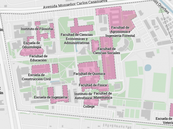 Mapa del campus San Joaquín