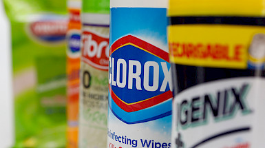 envases de toallas desinfectantes