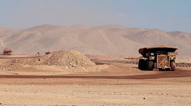 Faenas mineras. Foto Antofagasta Minerals.