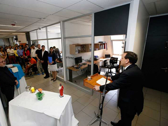 El sacerdote Federico Ponzoni, asesor de la Pastoral, fue el encargado de bendecir las instalaciones.