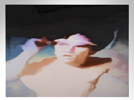 Pintura de Javier Coronado, inspirada en Mark Wahlberg y su personaje en Boogie Nights.