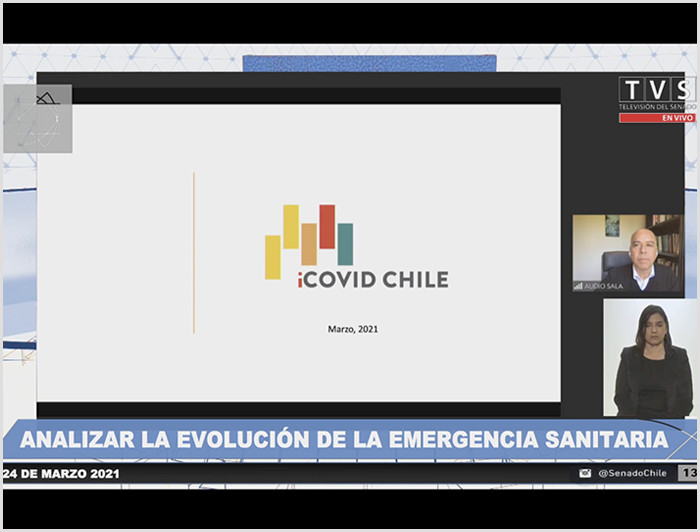imagen correspondiente a la noticia: "ICOVID Chile presenta ante el Senado de la República sobre el estado de la pandemia en el país"