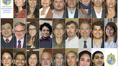 Imagen con los 25 rostros de los profesores y profesoras premiados por su excelencia docente.