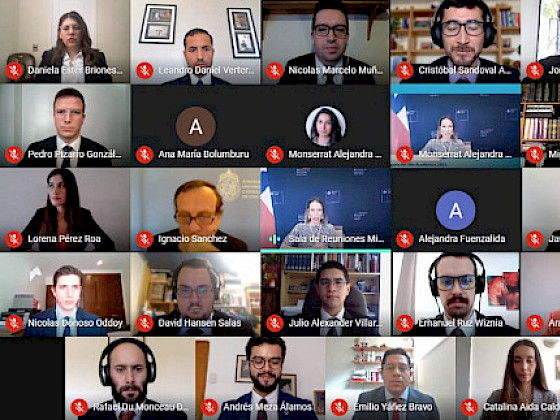 Ceremonia virtual de inauguración año académico de la Academia Diplomática de Chile.