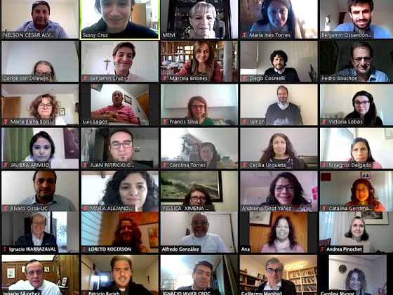 PAntallazo de personas participando en los puntos de encuentro