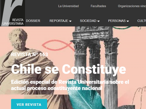 pantallazo sitio web Revista Universitaria