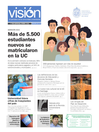 Portada periódico Visión UC, número 291