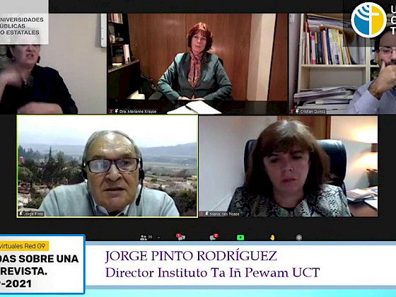 Foto del zoom del seminario. Foto UCT