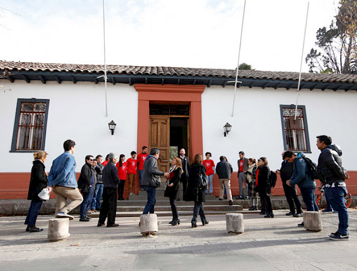 Visitantes del campus Lo Contador en el Día del Patrimonio 2019.