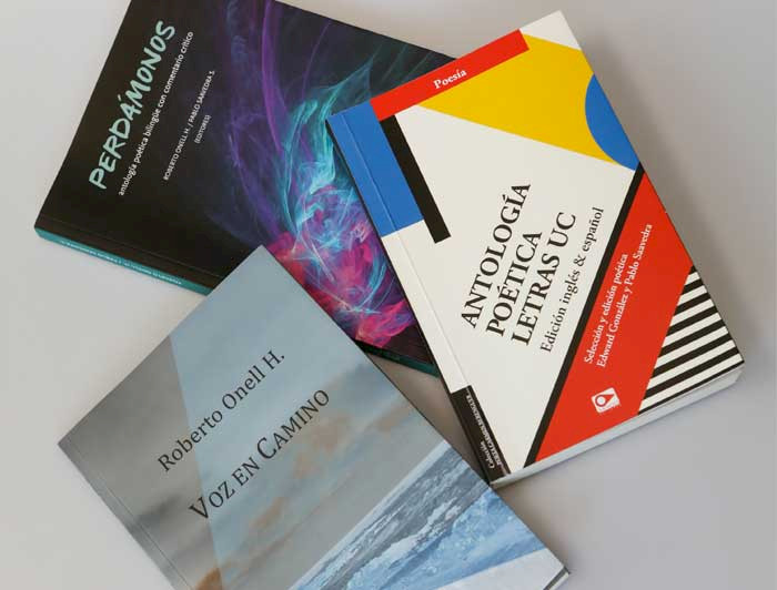 Tres libros de autores de la Facultad de Letras UC