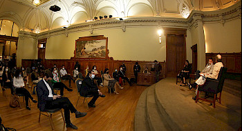 Primer encuentro con candidatos (as) presidenciales en la UC. Foto Dirección de Comunicaciones