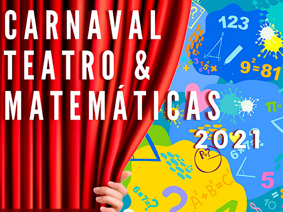 afiche en el cual se muestra un telón de teatro a medio abri, detrás el cuales salen muchos números