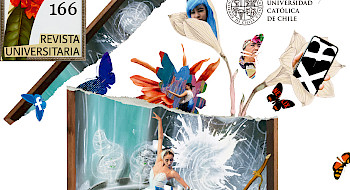 composicion fotografica que muestra una bailarina de ballet, un chinchinero y un libro, entre otros