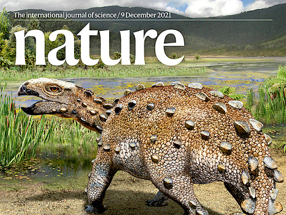 Portada revista Nature con el dinosaurio chileno.