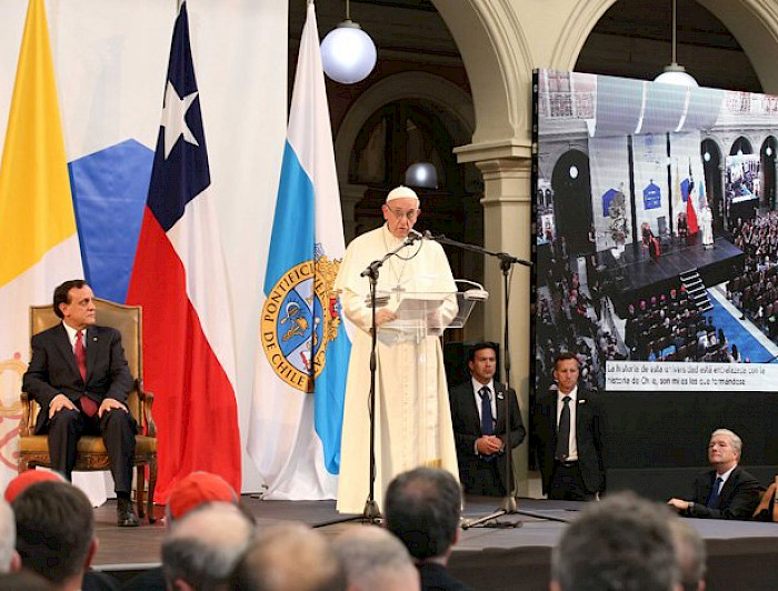 Papa Francisco en la UC