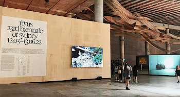 Uno de los espacios de exhibición de la Bienal de Sydney 2022.