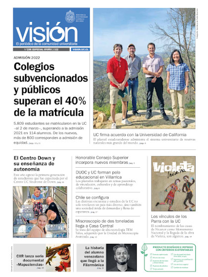 Portada periódico Visión UC, número 295