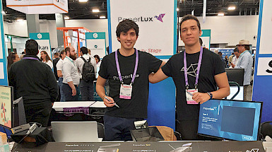Luciano Lizana and Álvaro Donoso, Paperlux team.