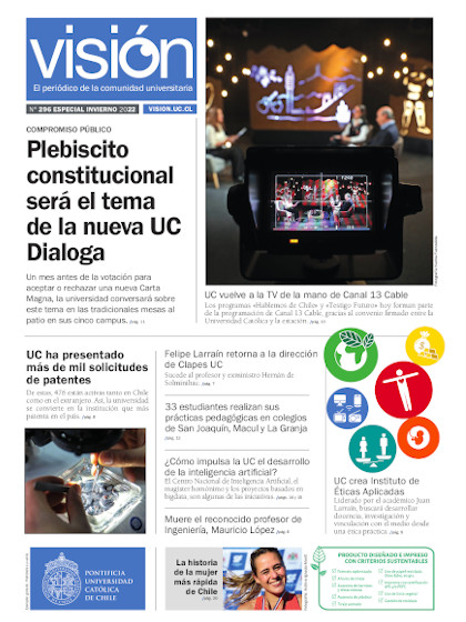 Portada periódico Visión UC, número 296