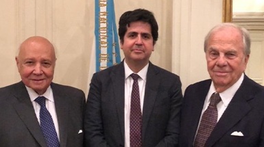 Profesor José Luis Lara, Juan Carlos Cassagne, y Alberto Bianchi