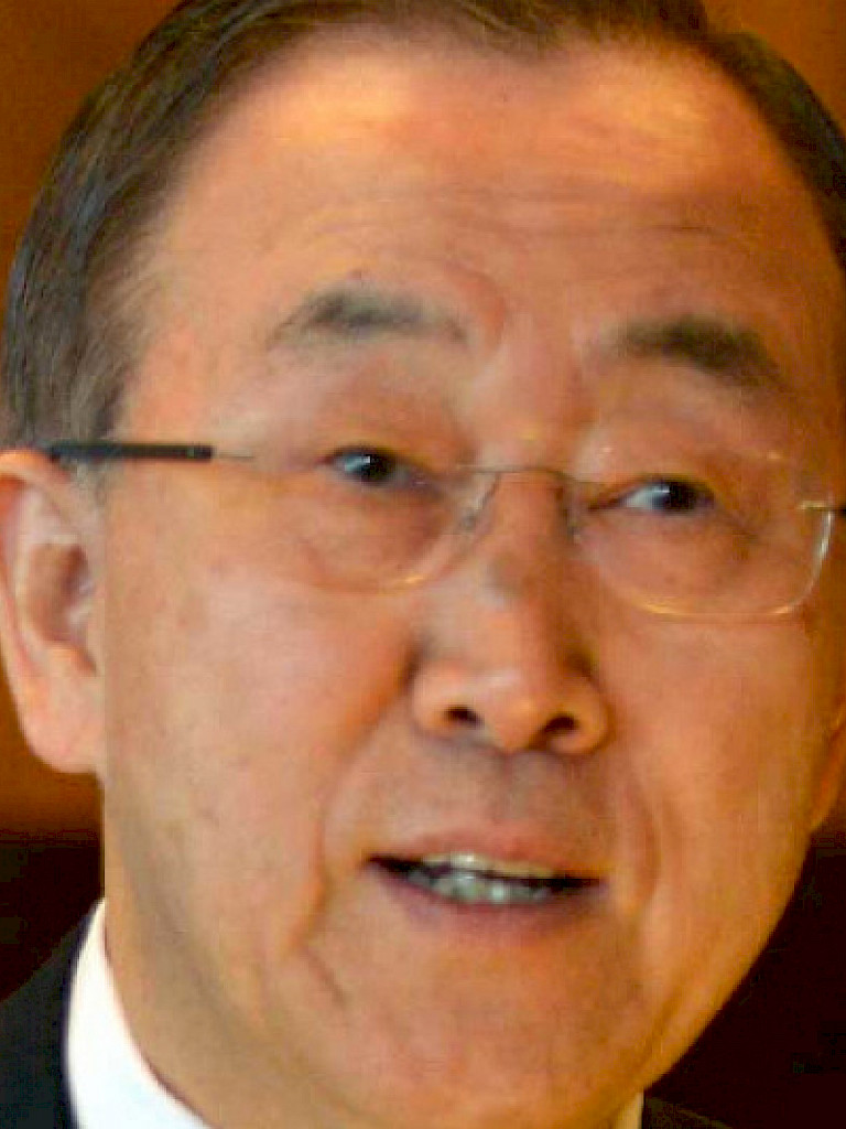 Close-up of Ban Ki-moon face.