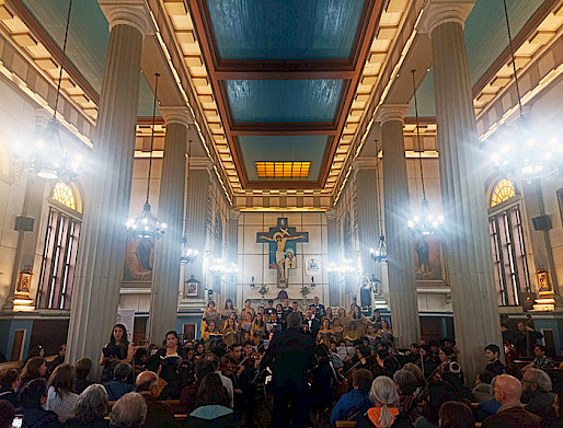 Concierto El Mesías en la catedral de Puerto Montt.