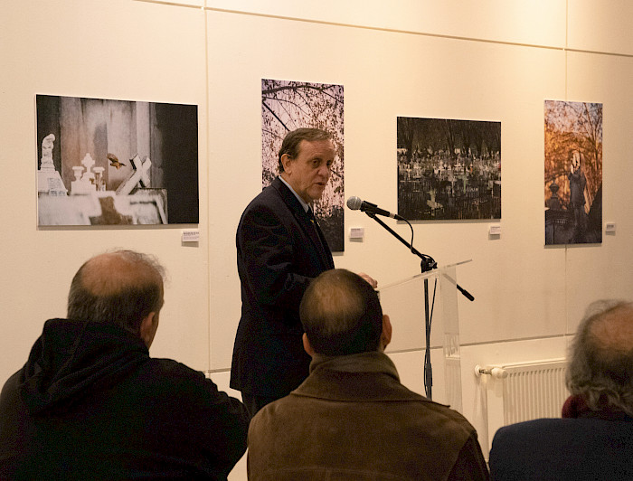 Rector Ignacio Sánchez expone en la UCSC.- Foto UCSC