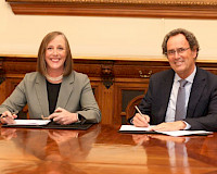 Juan Carlos de la Llera y Megan Prindiville