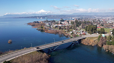 Vista aérea de Villarrica