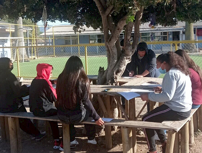 Estudiantes de la comunidad educativa de Melipilla.- Fotos Fabiola Orrego (CAPES)