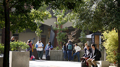 University students at UC Chile San Joaquin campus