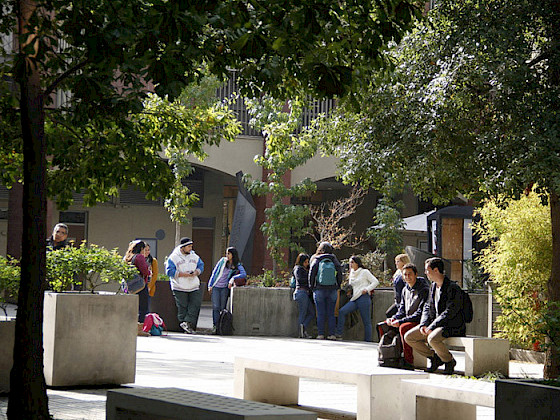 University students at UC Chile San Joaquin campus