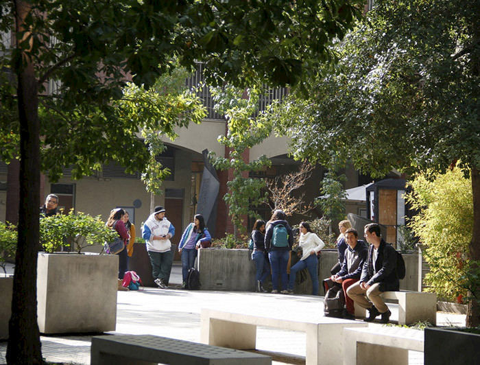 University students at UC Chile San Joaquin campus